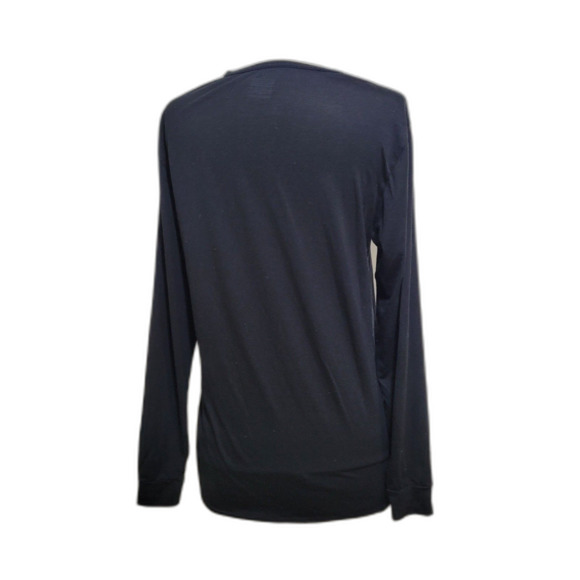 32 Degrees Men's Heat Black Plain Solid Long Sleeve Crew Neck T-shirt Size Med - Picture 4 of 7